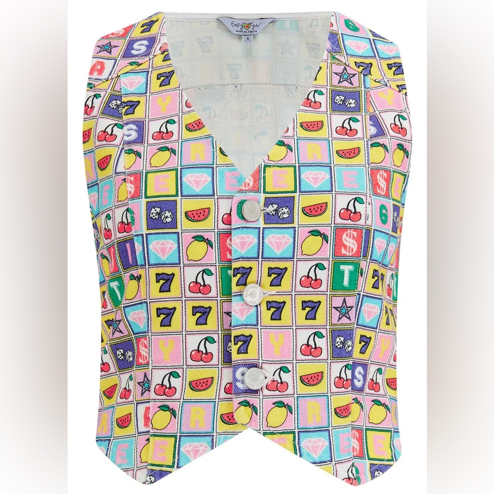 Easy Tiger Jackpot Denim Waistcoat Size M
